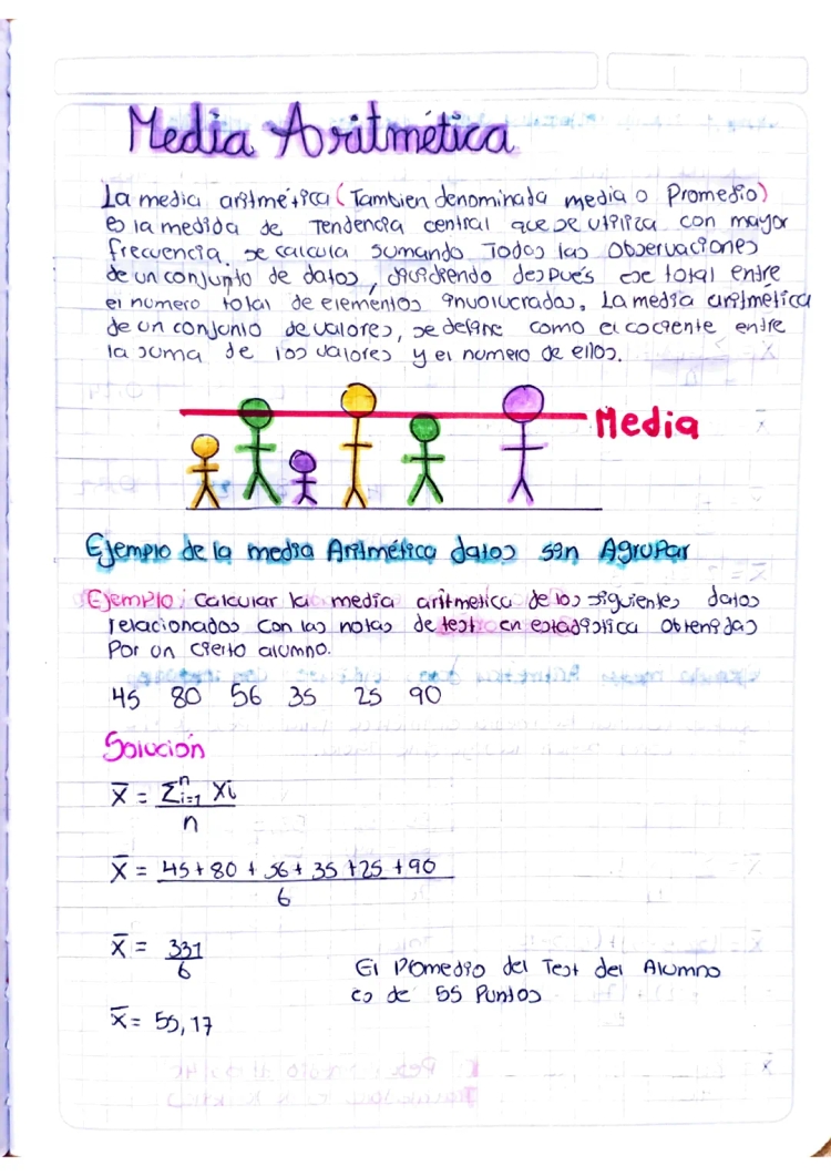 Media, Mediana y Moda para Datos Agrupados y No Agrupados - Ejemplos Resueltos