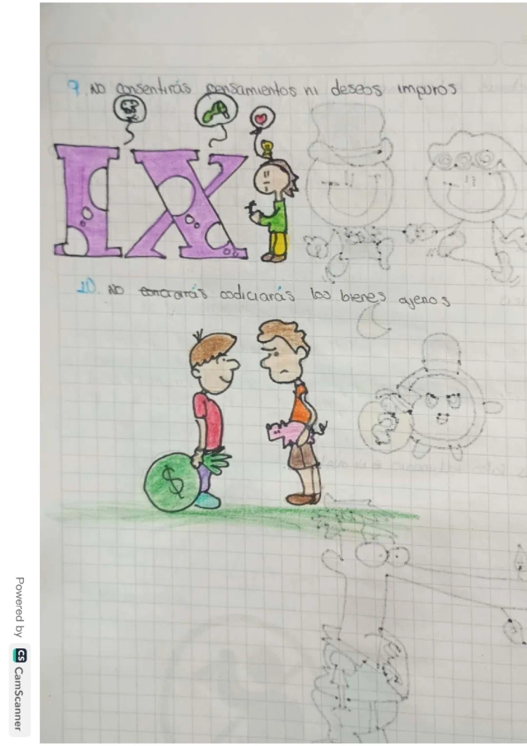 Dibujos de los 10 Mandamientos para Niños - Fáciles e Imprimibles