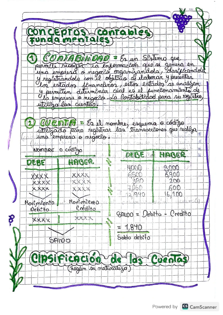 Conceptos Básicos de Contabilidad PDF: Términos y Cuentas Activo y Pasivo