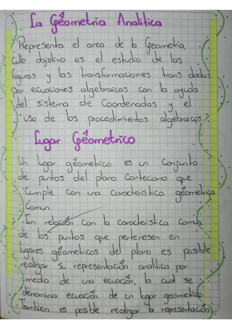 Ejemplos y Ejercicios Resueltos de Lugares Geométricos en el Plano