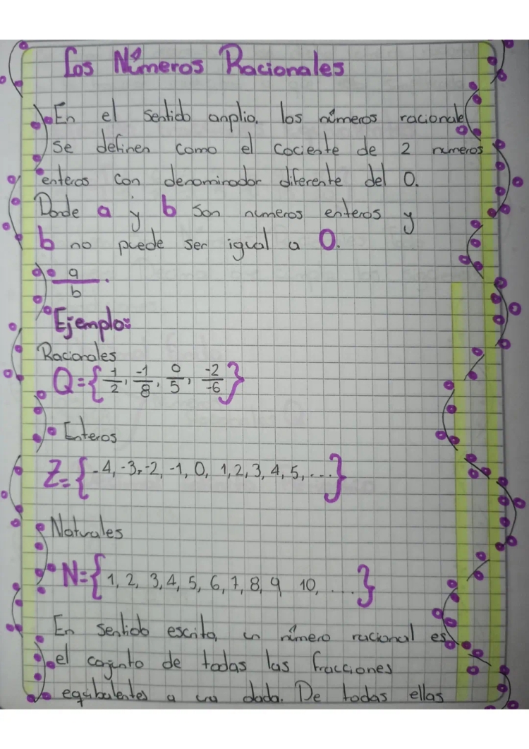 Números Racionales y Decimales: Ejemplos y Ejercicios