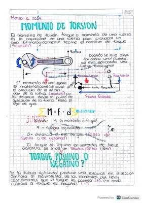 Momento de Torsión (Fórmula, Ejemplos y Ejercicios Resueltos PDF)