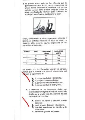 Preguntas física tipo Icfes