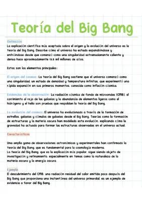 Teoría del Big Bang