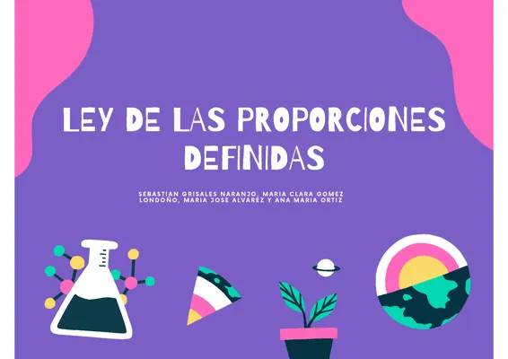 Ley de las proporciones definidas 