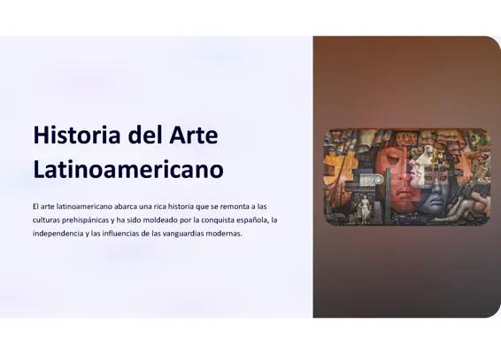 Historia del arte latinoamericano 