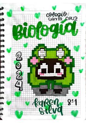 Idea Portada de cuaderno de biología 