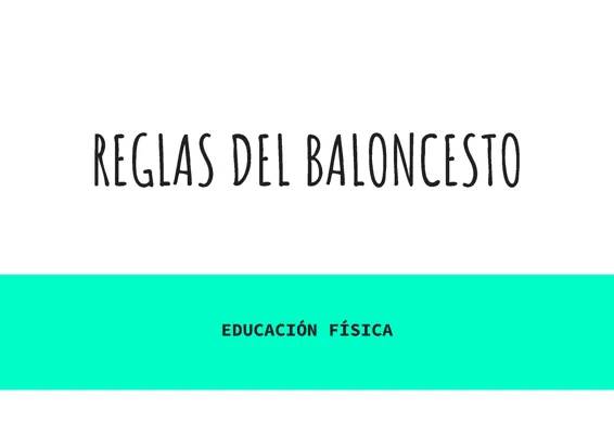 Reglas del baloncesto 