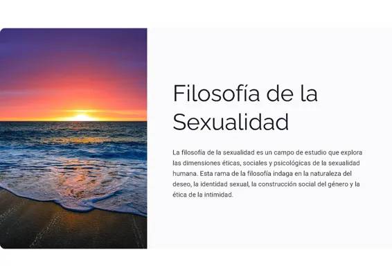 Filosofía de la sexualidad: 