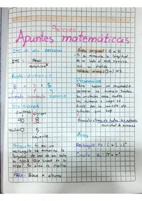 Preicfes Apuntes básicos de matemáticas 