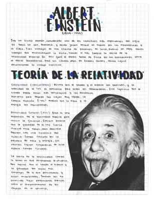 Albert Einstein y su Teoría de la Relatividad