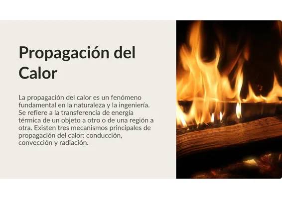 Propagación del calor: 