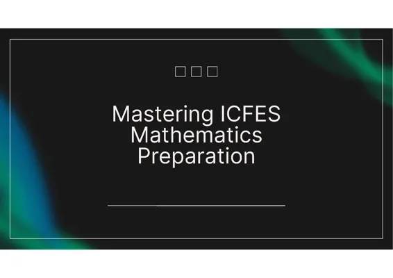 ICFES 2024: What to Study for Math and Free Study Guides