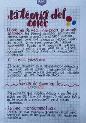 La teoría del color