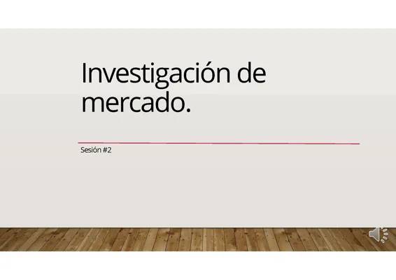 Investigación de mercado