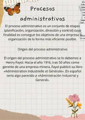 Henry Fayol: Proceso Administrativo, Origen y 14 Principios PDF