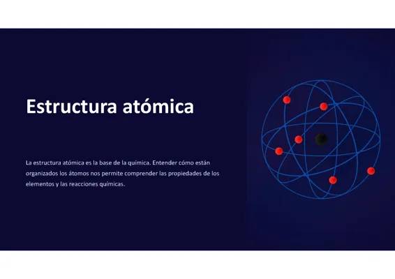 Estructura atómica y tabla periódica