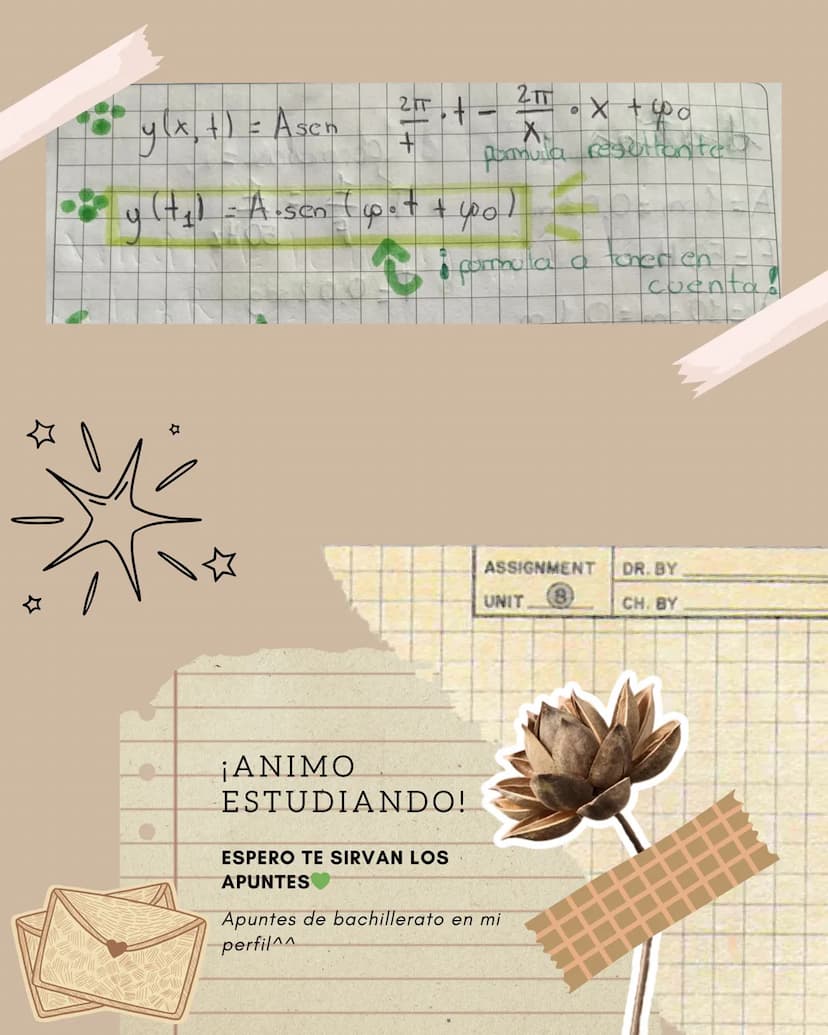 Propagación de
Ondas
Apuntes para Bachillerato Velocidad Be Propagación de los
Onda: Rapidez con la que viaja la onda
energial
-Ondas en una