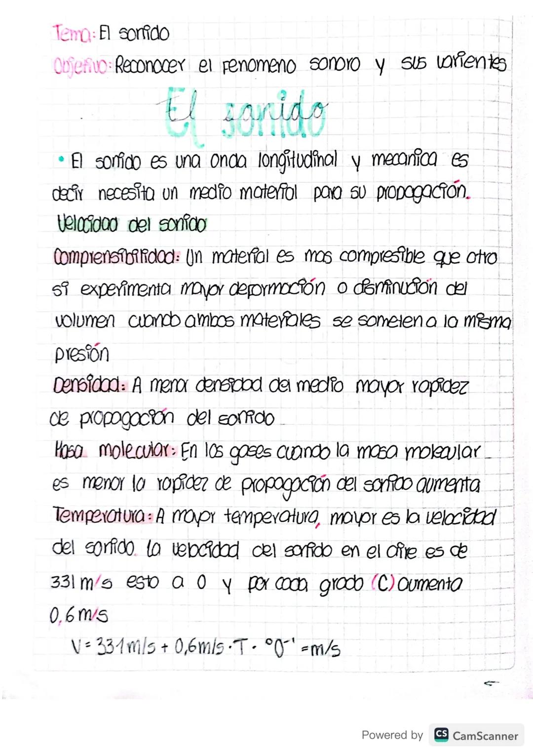 Tema: El sonido

Objetivo: Reconocer el fenomeno sonoro y sus varientes

El sonido

• El sonido es una onda longitudinal y mecanica es
decir