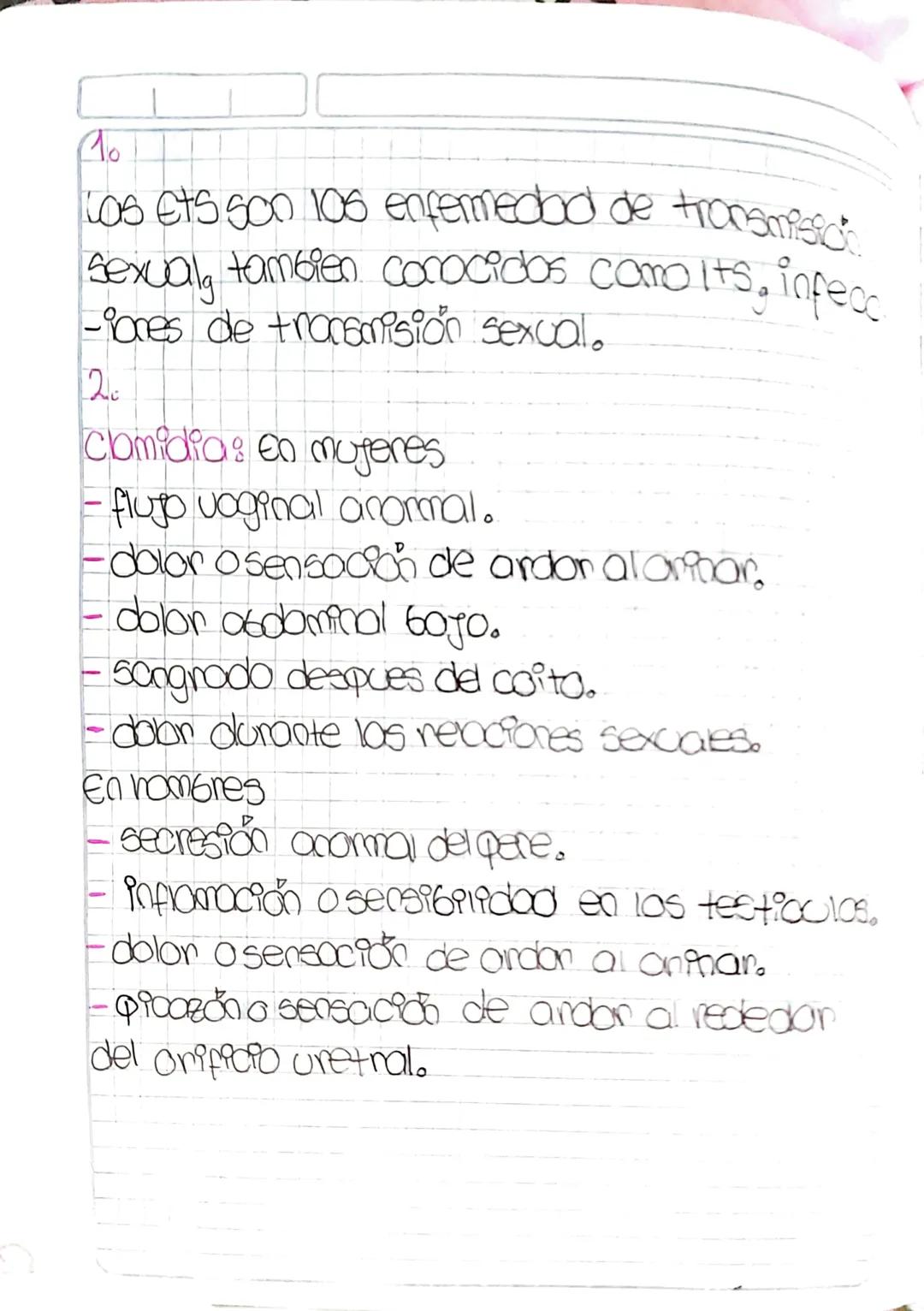 A
Las ets 500 106 enfermedad de transmisico.
Sexual tambien conocidos como its infecc
-iones de transmisión sexual.
20
clamidia: en mujeres
