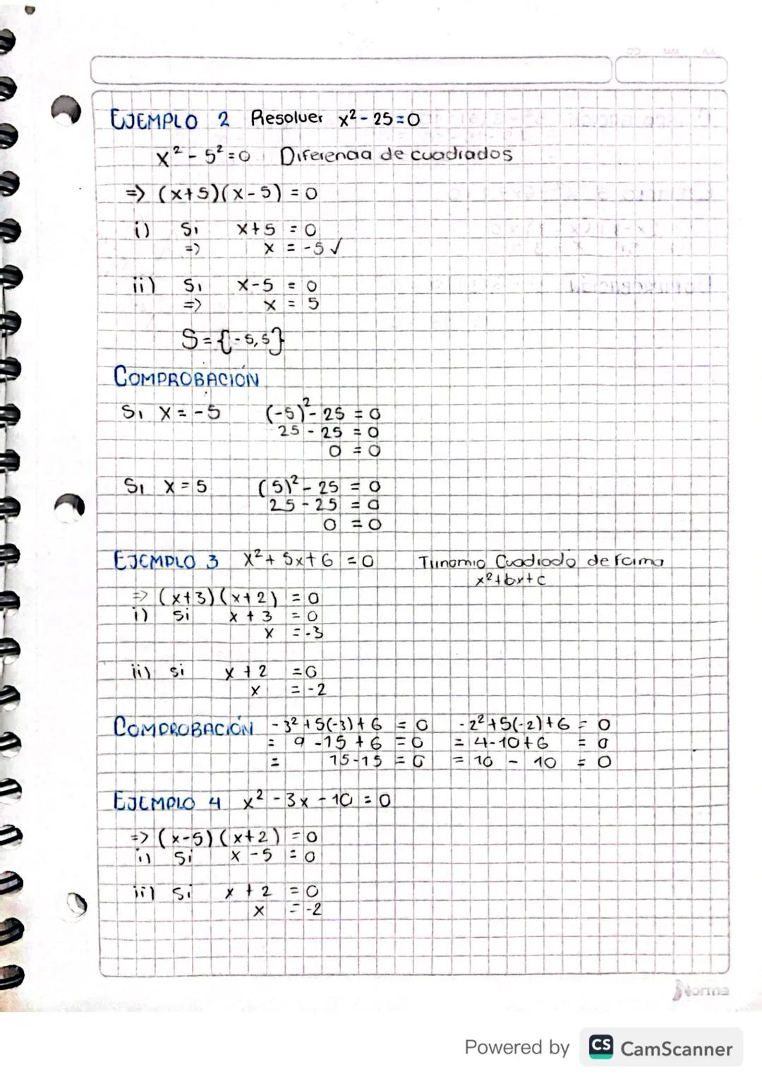 # RESOLUCIÓN OF ECUACIONES/ 
- cuaderaticas - -

Rescluer una ecuación cuadrático significa hallar los
dos valores de la incognita que satis