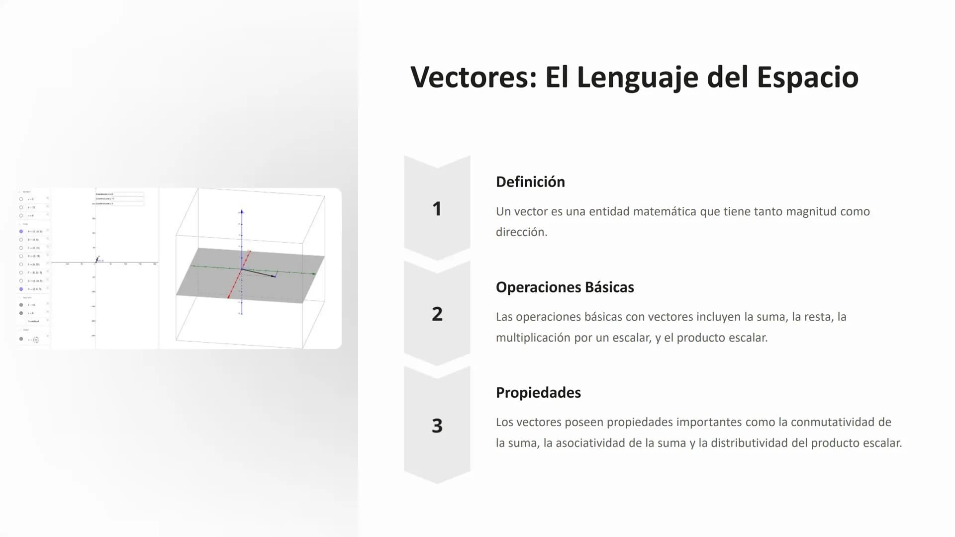 Cálculo y Vectores:
Un Viaje por el Mundo
Matemático
Este curso explorará los conceptos
fundamentales del cálculo y los vectores,
abarcando 
