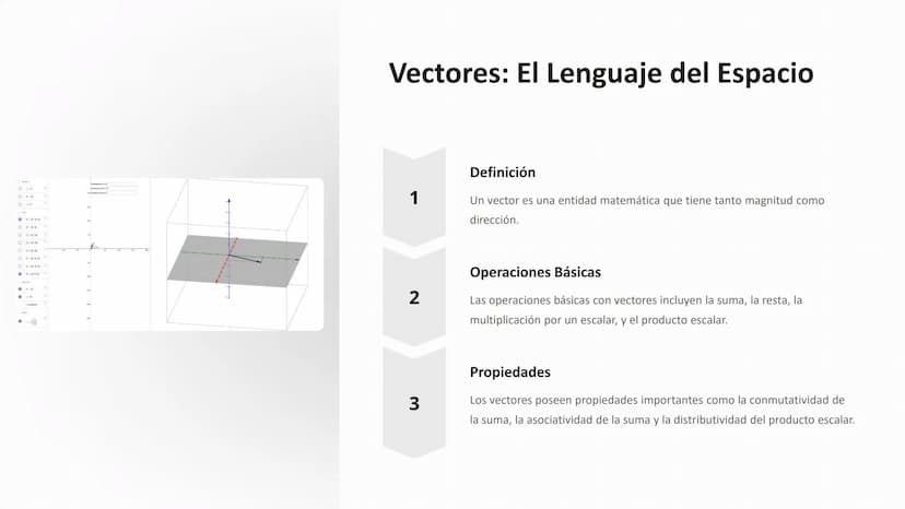 Cálculo y Vectores:
Un Viaje por el Mundo
Matemático
Este curso explorará los conceptos
fundamentales del cálculo y los vectores,
abarcando 