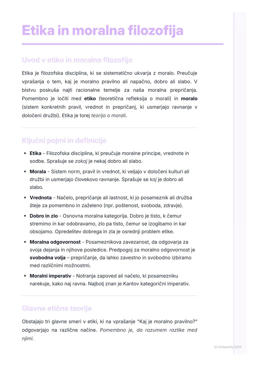 # Etika in moralna filozofija

Uvod v etiko in moralno filozofijo

Etika je filozofska disciplina, ki se sistematično ukvarja z moralo. Preu