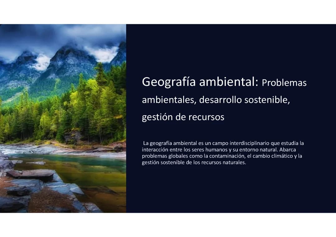 Geografía ambiental