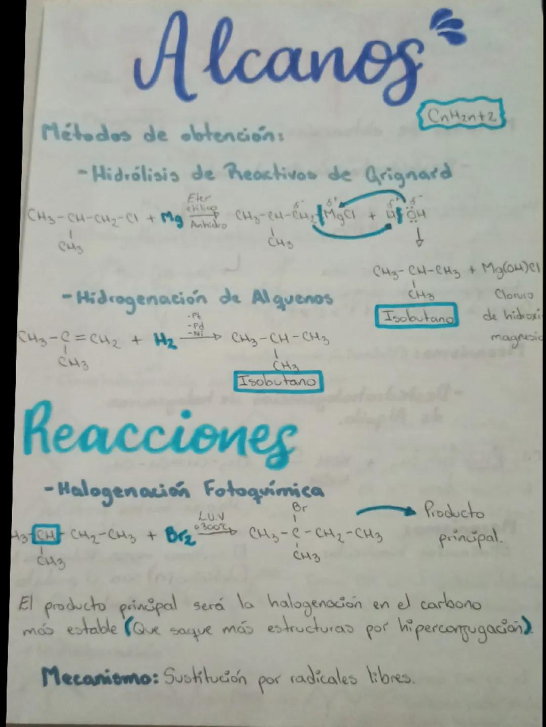 # Química
# Orgánica # Alquenos
Métodos de obtención:
$C_nH_{2n}$
-Deshidratación de alcoholes
$CH_3-CH-CH_2-OH + H_2SO_4 \rightarrow CH_3-C