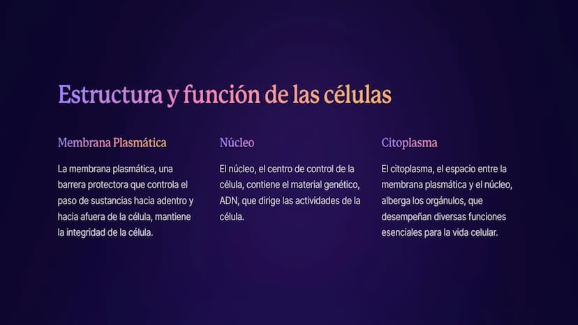 Introducción a las
células y tejidos
Las células son las unidades básicas de la vida, y los tejidos son grupos de
células similares que trab