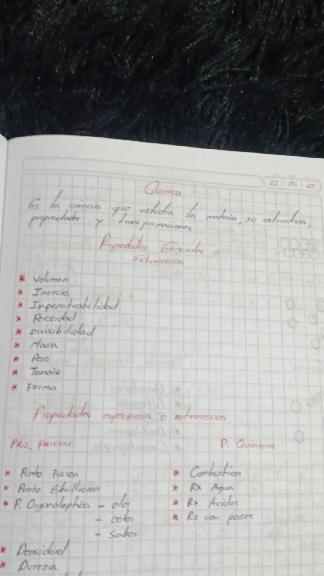 Quimica
22 05 25
Es la prencia que estacia la materia, su estricton,
Propectates Generals a
* Volumen
* Inercia
*Impere trabilicked
* Porcsi