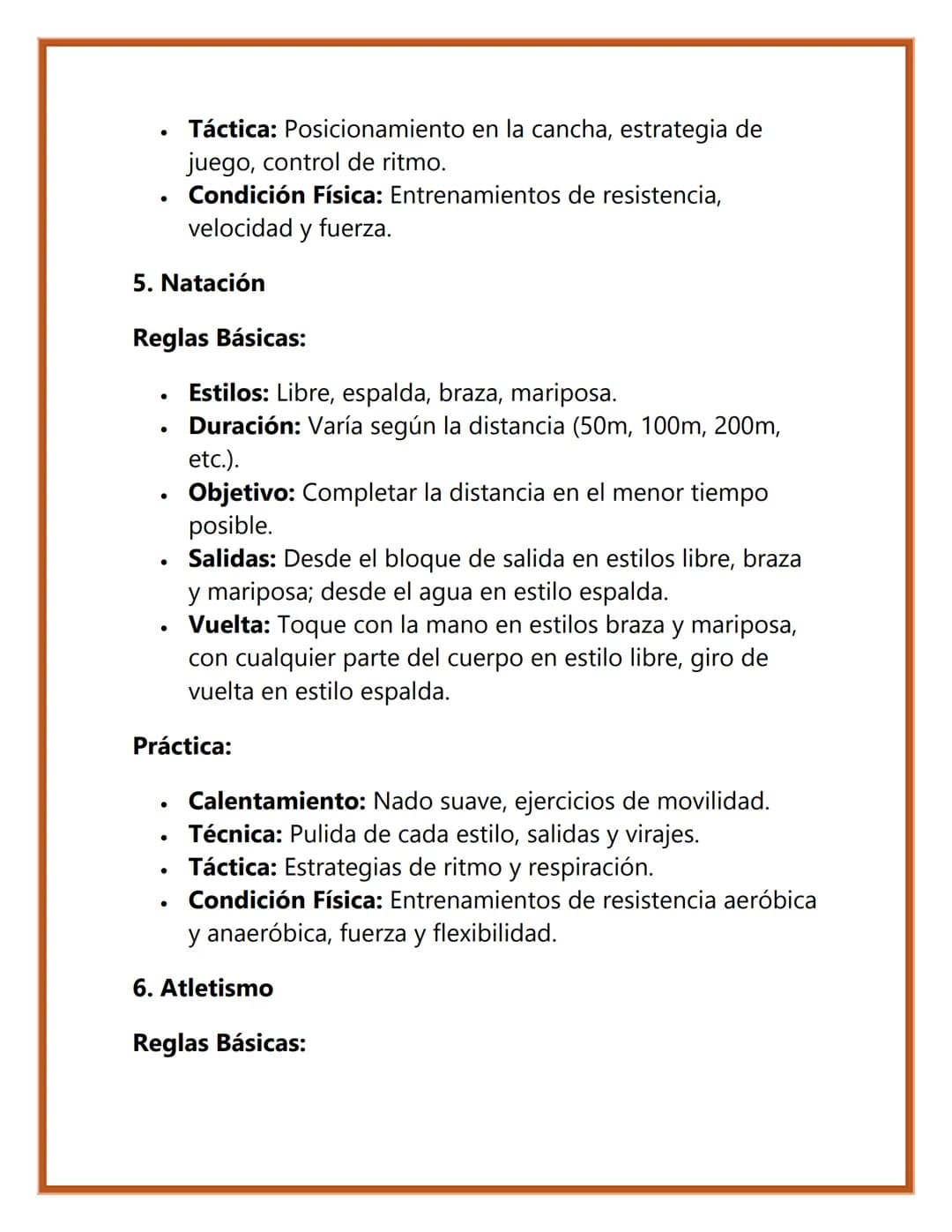 REGLAS Y PRÁCTICA DE DEPORTES