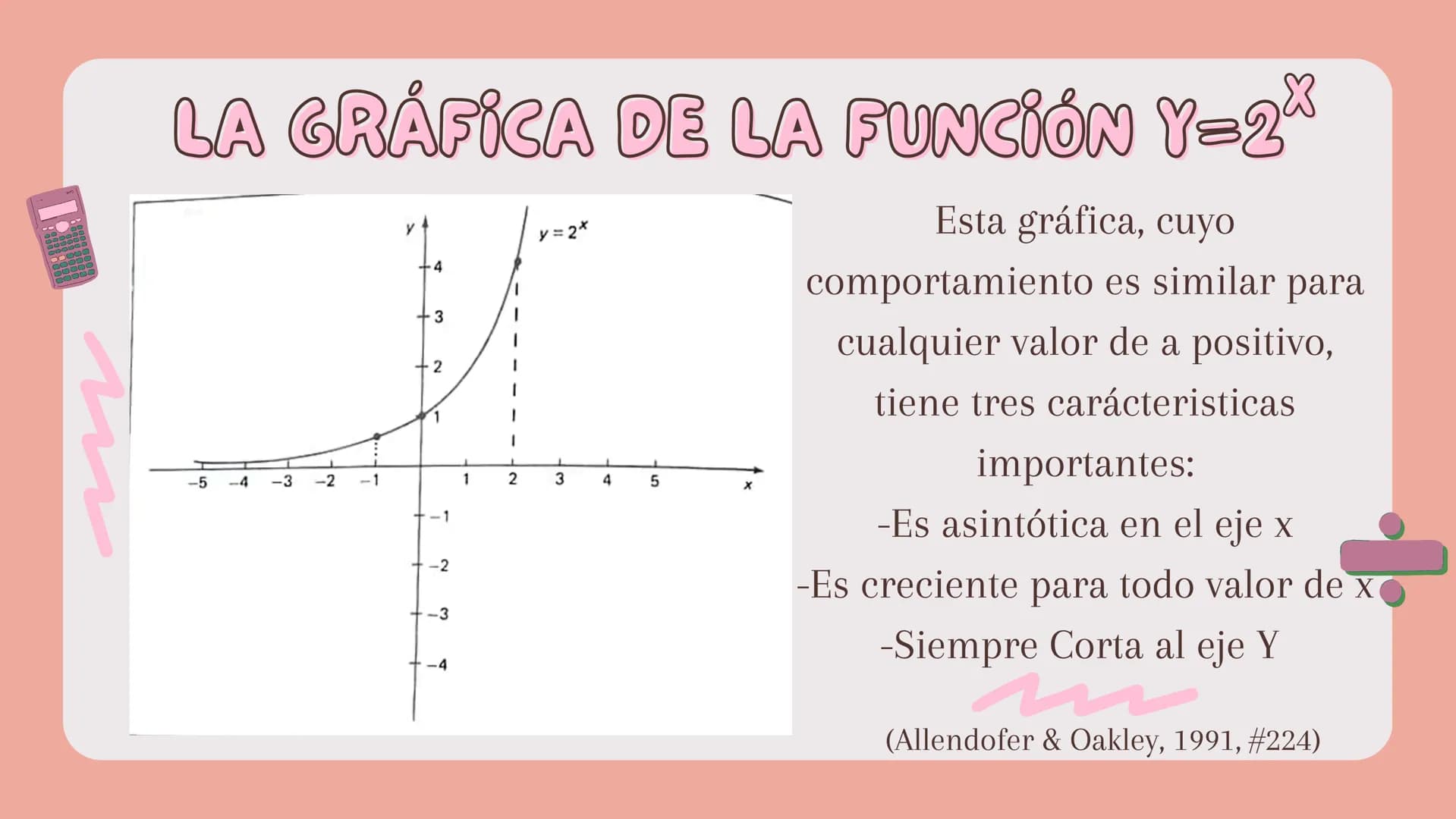 CSIO
5
+
π
=
FUNCIONES
EXPONENCIALES
+ 8
∞ FORMA
Una función exponencial es
una función de la forma
f(x)= a*, con a>0 y x en los
reales.
(Al