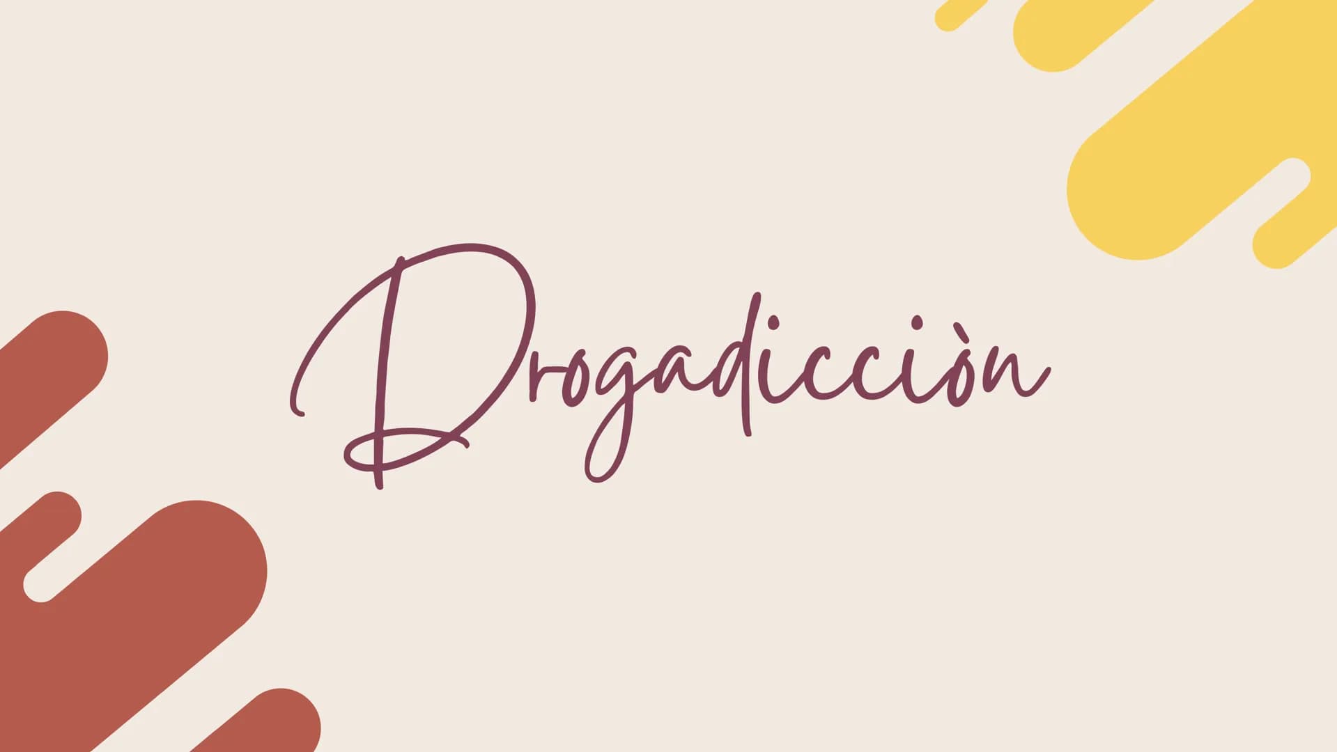 Presentacion sobre la drogadiccion
