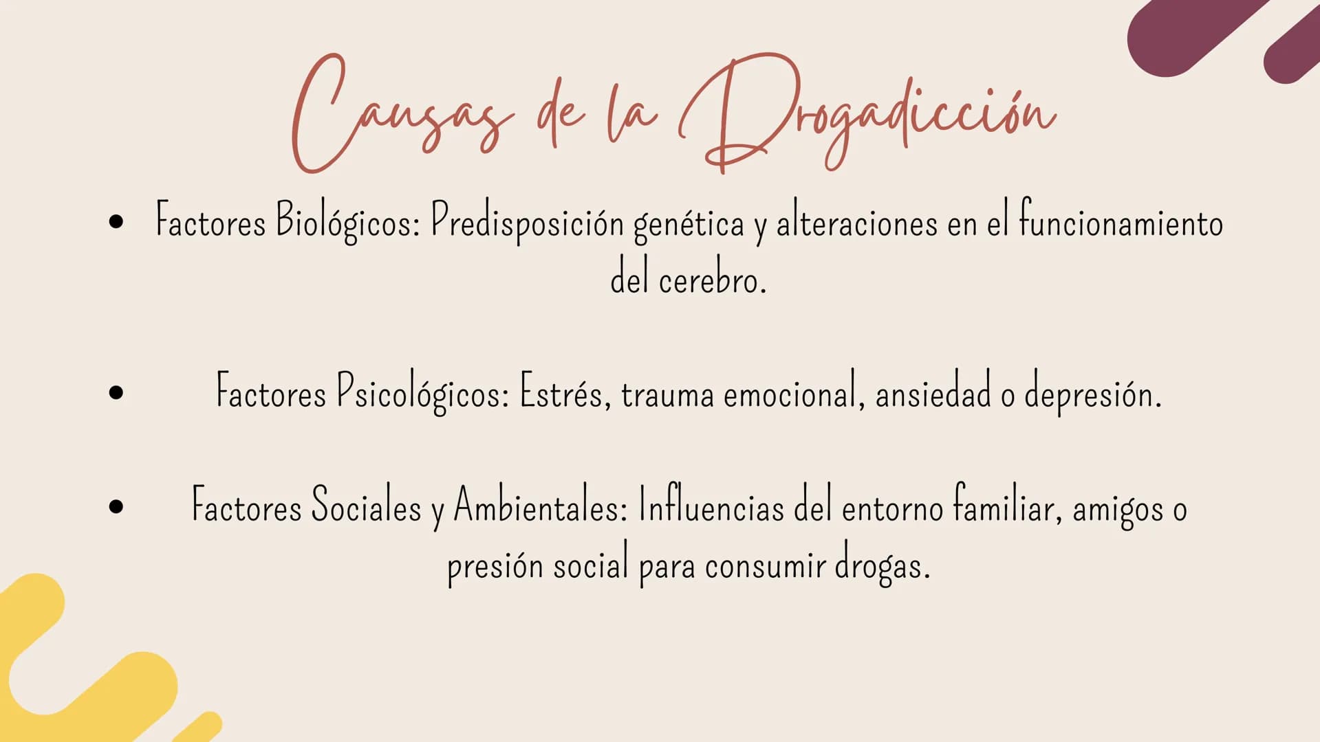 Presentacion sobre la drogadiccion