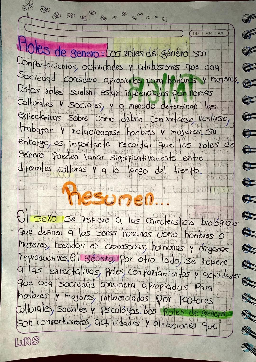 6
&
DD IMMIAA
29/01
BA SEXUALdAd
TALLER C
વળ
Sexo-Cl Sexo se refiere a las Caracteristicas
biologicas que definen a los seres humanos como
h