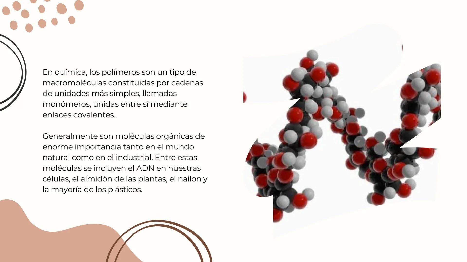 Los polimeros
4 plasticos Contenido
все
01. QUE SON LOS
POLIMEROS
02. CLASIFICACIÓN DE
LOS POLIMEROS
03. EJEMPLOS DE
POLÍMEROS
04. QUE SON L