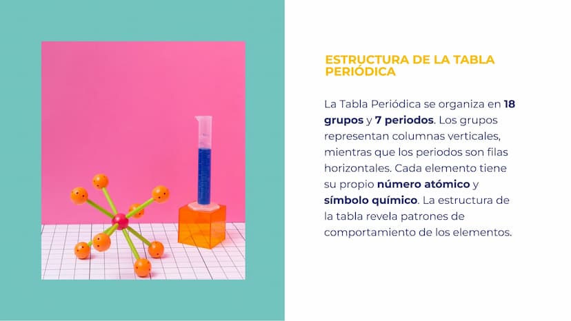 EXPLORANDO LA
TABLA PERIÓDICA:
LOS ELEMENTOS Y SU
ORGANIZACIÓN INTRODUCCIÓN A LA TABLA
PERIÓDICA
La Tabla Periódica es una
herramienta funda