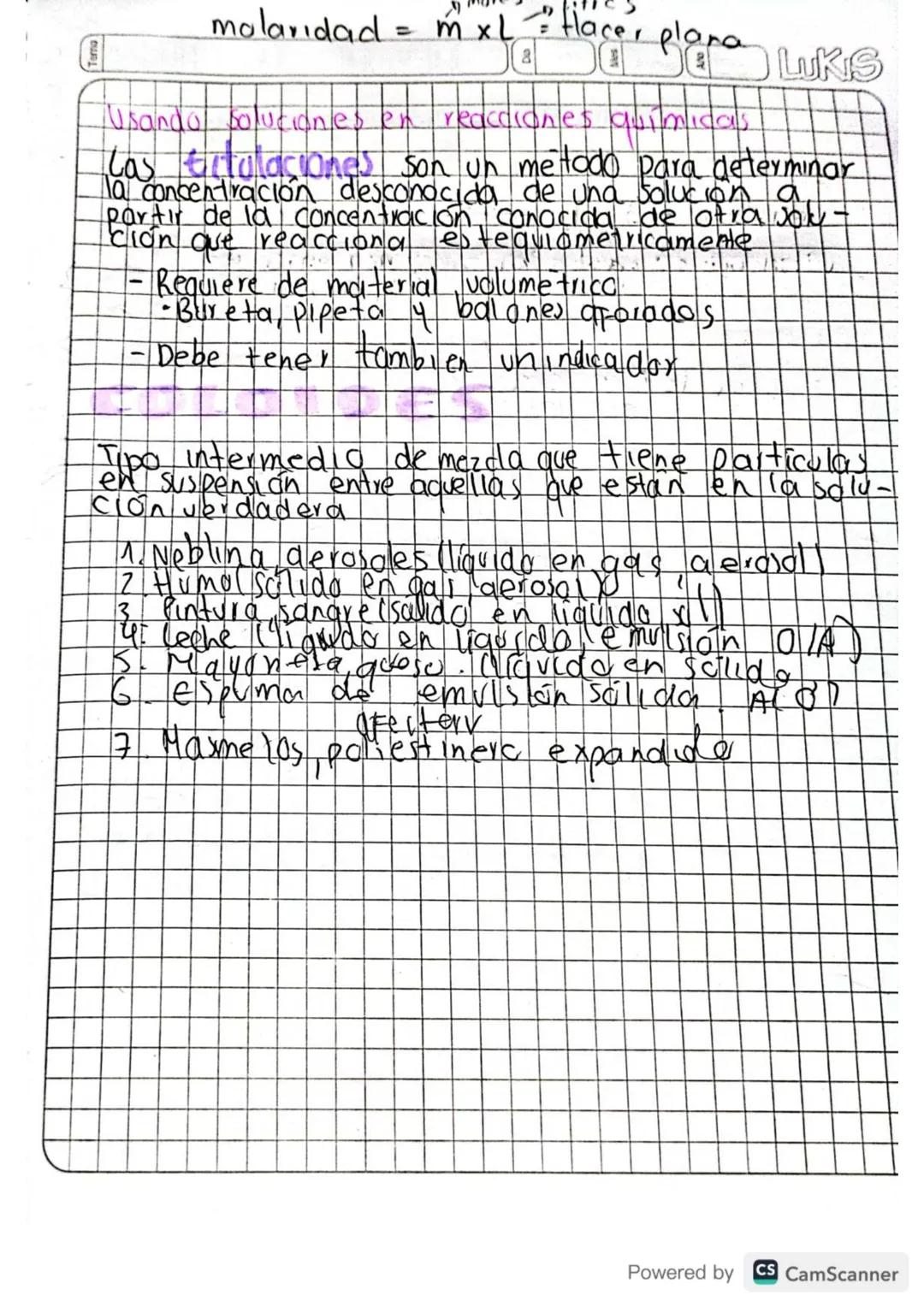 8 10
08 23 LUKS
MATERIA Y ENERGIA
Quimica
- Es la ciencia que describe la materia - sus
propiedades, los cambios que sufrel, ullos cambios
e