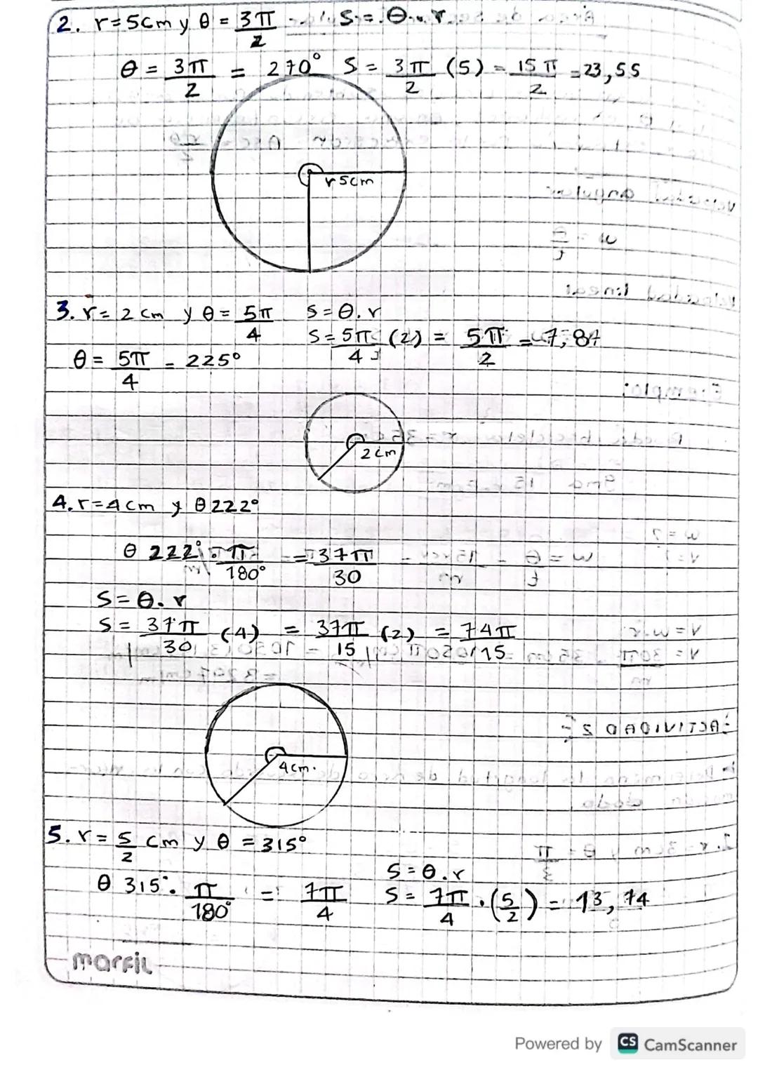 # Area de sector Circular

Fil area de un sector circular subtenido por un ángulo
Central en radianes, en una circunferencia de
radior, esta