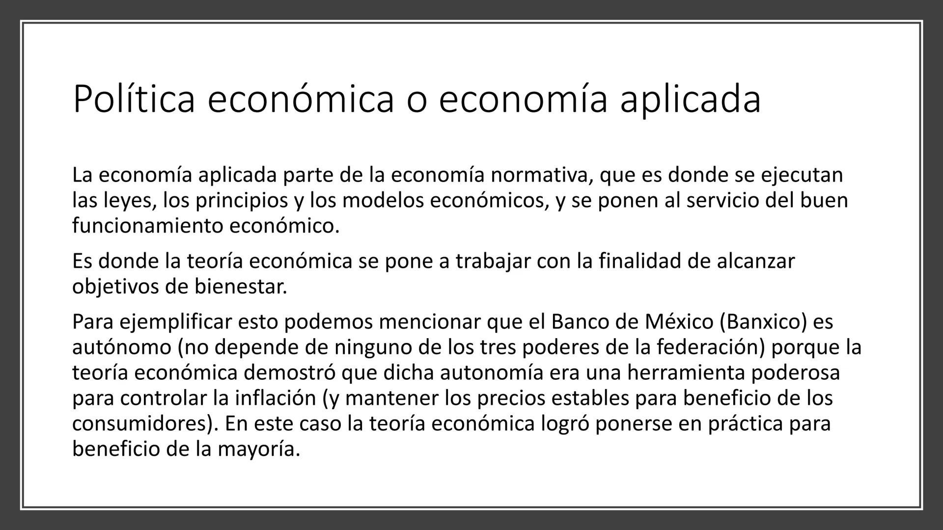 Fundamentos de Economía # ¿Qué es la
economía?

• La economía nace cuando las necesidades
del hombre son mayores que los bienes
que existen;