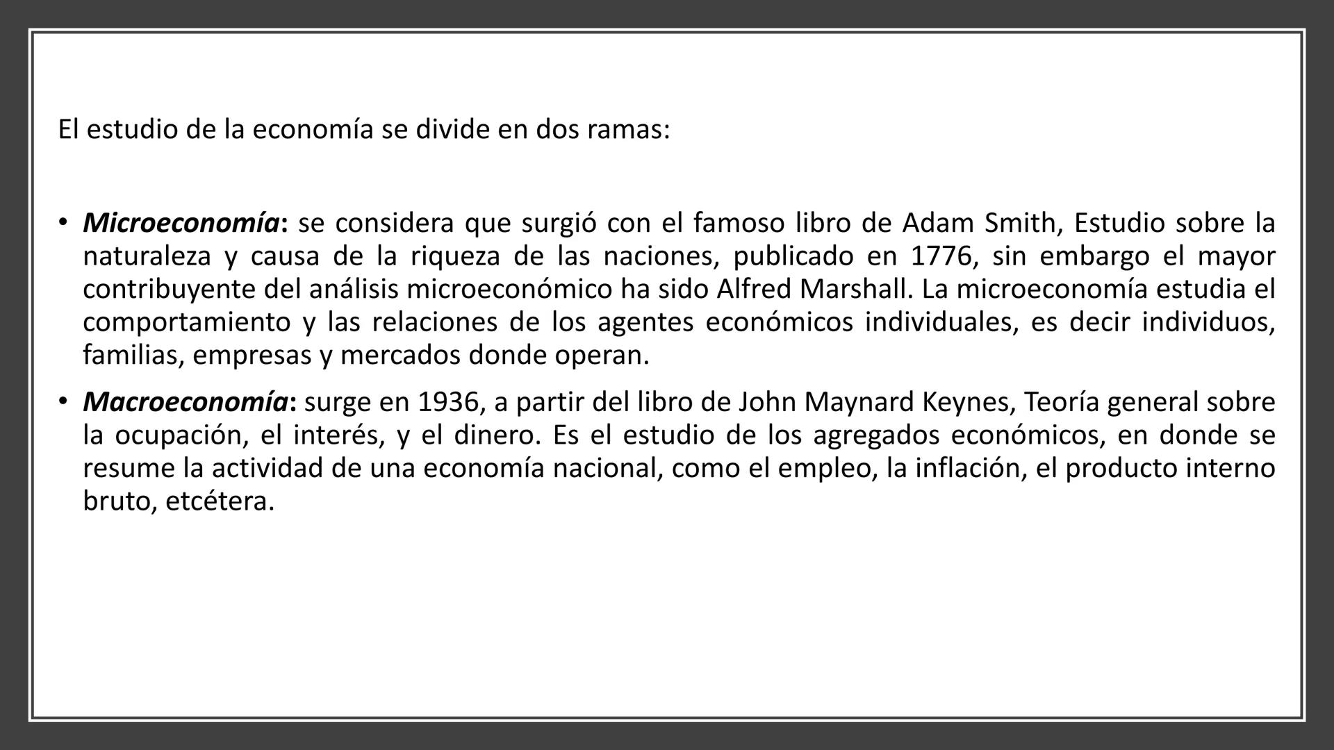 Fundamentos de Economía # ¿Qué es la
economía?

• La economía nace cuando las necesidades
del hombre son mayores que los bienes
que existen;