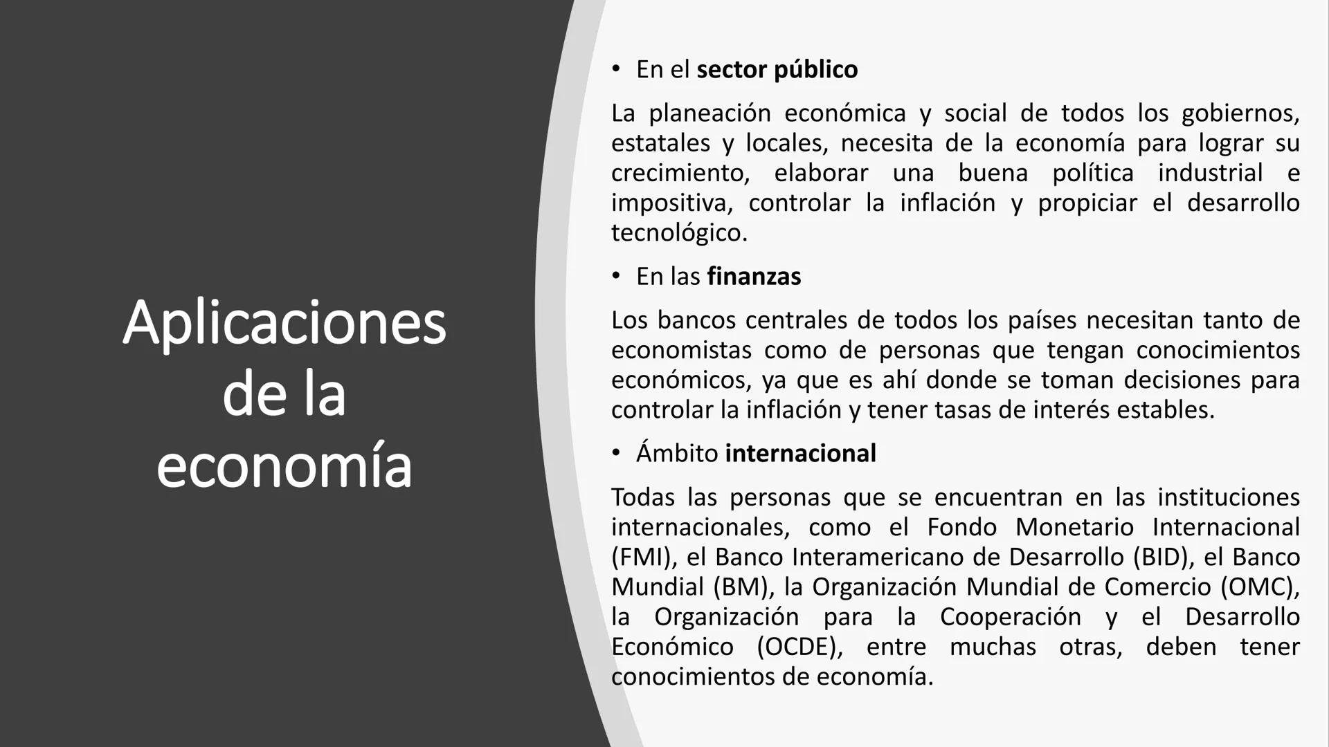 Fundamentos de Economía # ¿Qué es la
economía?

• La economía nace cuando las necesidades
del hombre son mayores que los bienes
que existen;
