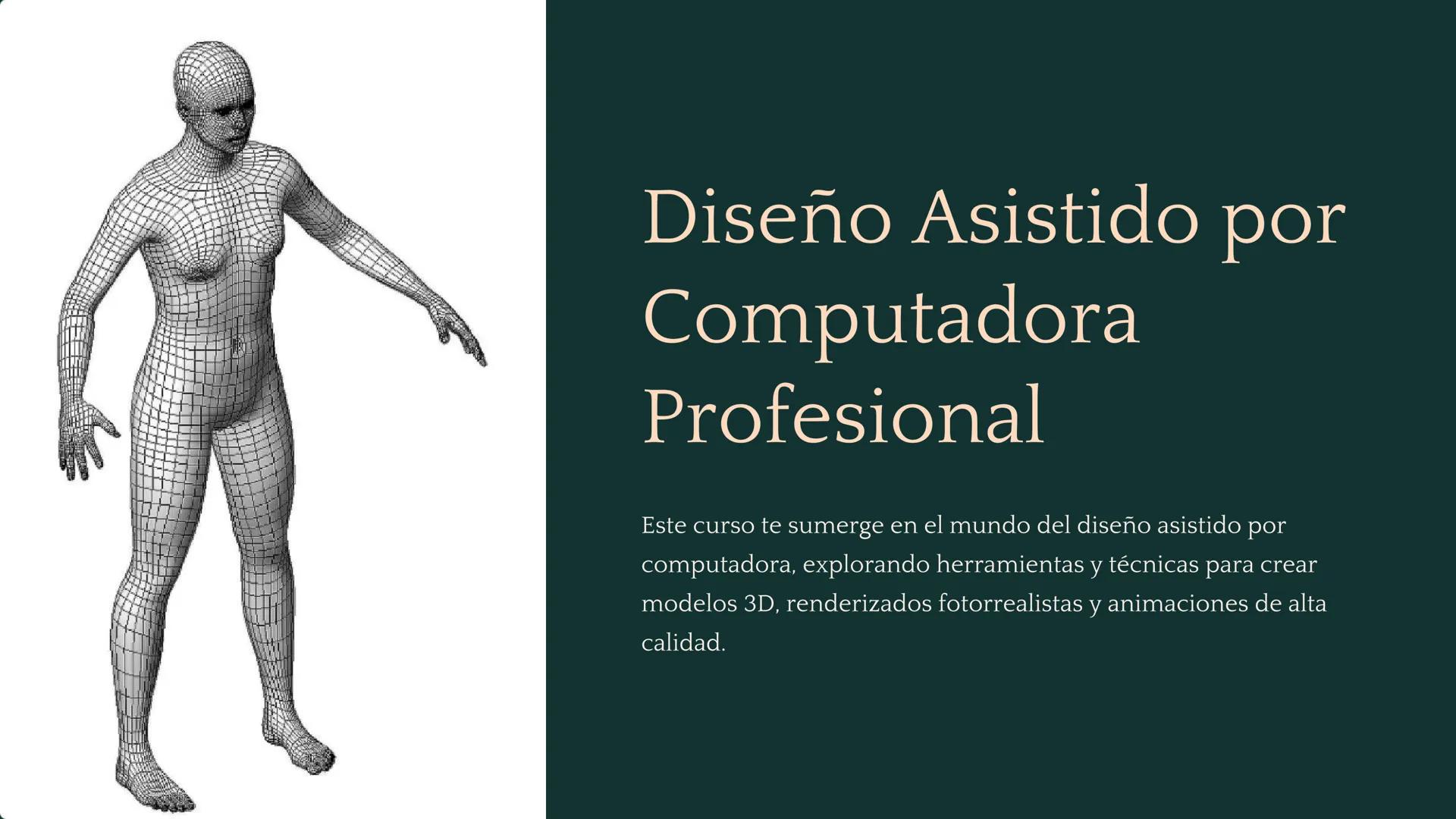 Diseño Asistido
Computadora
Profesional
por
Este curso te sumerge en el mundo del diseño asistido por
computadora, explorando herramientas y