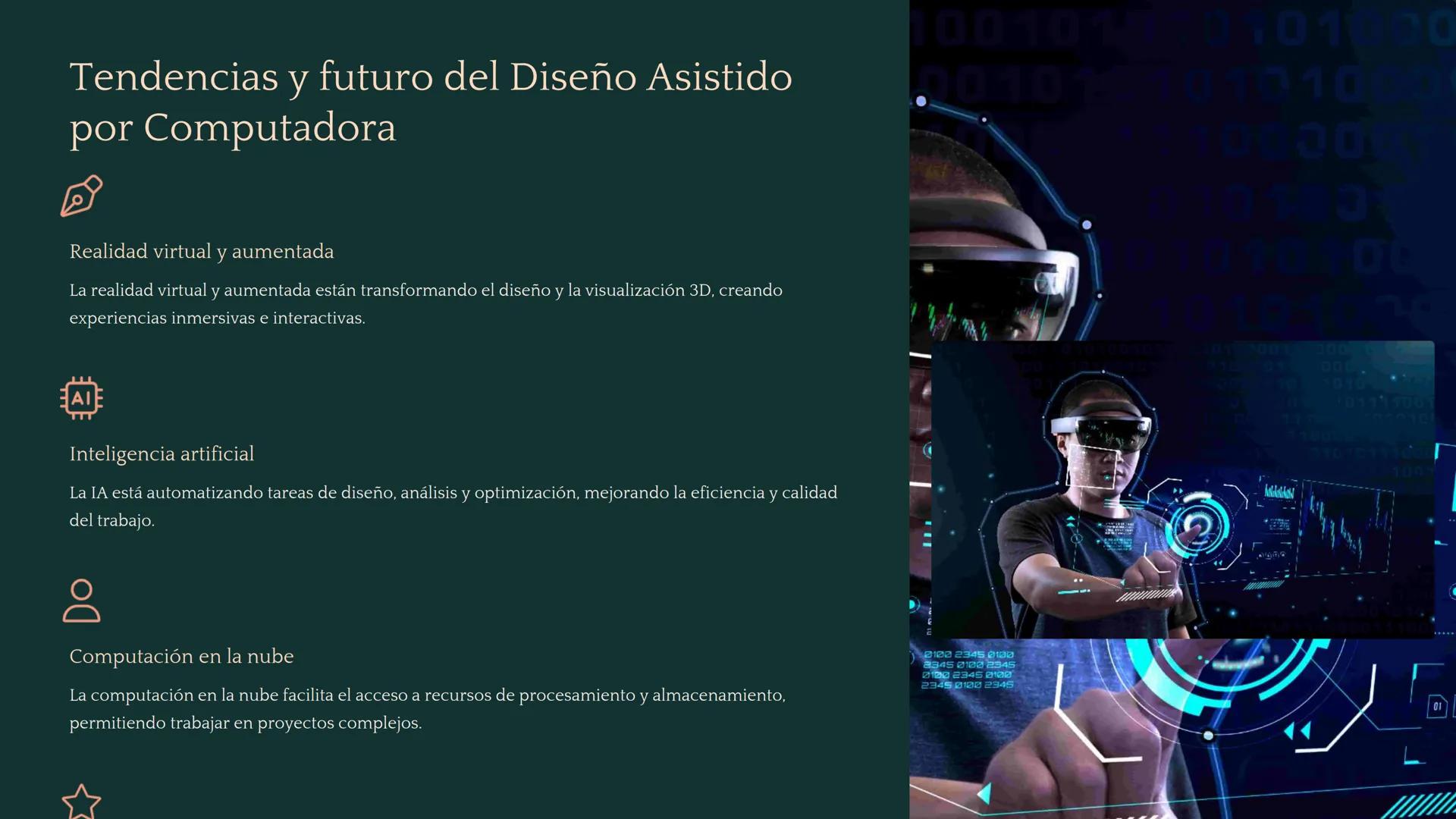 Diseño Asistido
Computadora
Profesional
por
Este curso te sumerge en el mundo del diseño asistido por
computadora, explorando herramientas y