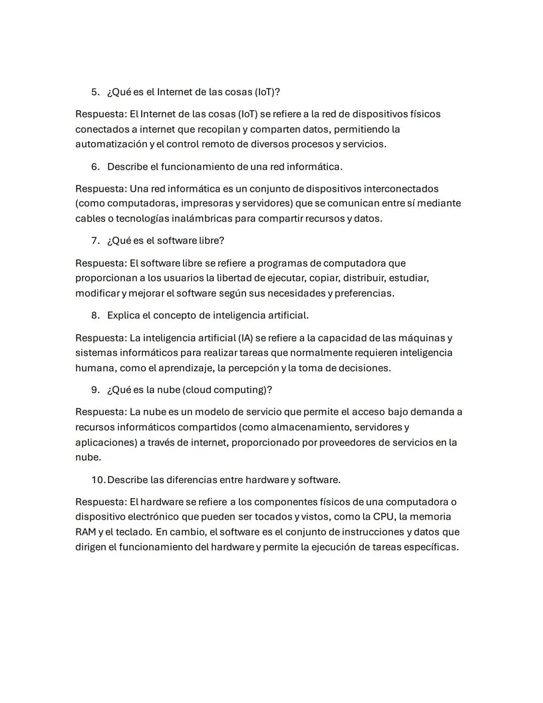 Taller de informática - Tecnología