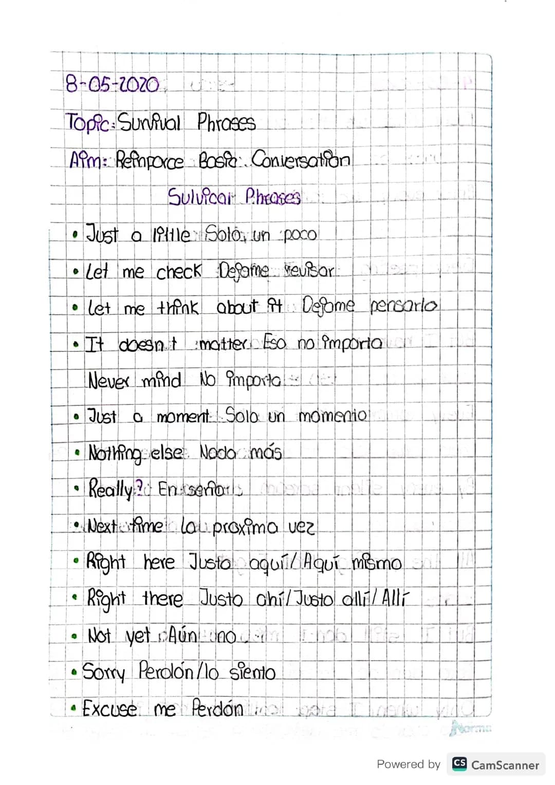Palabras en ingles