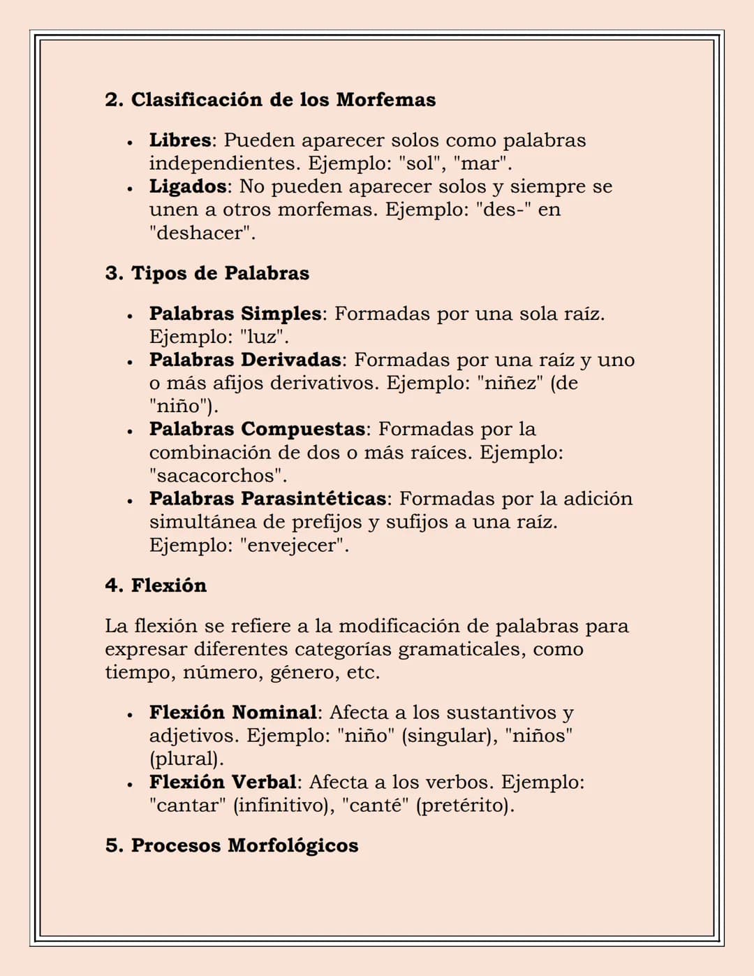 MORFOLOGÍA Y
SINTAXIS
Morfología
La morfología es la rama de la lingüística que se
encarga del estudio de la estructura y formación de las
p