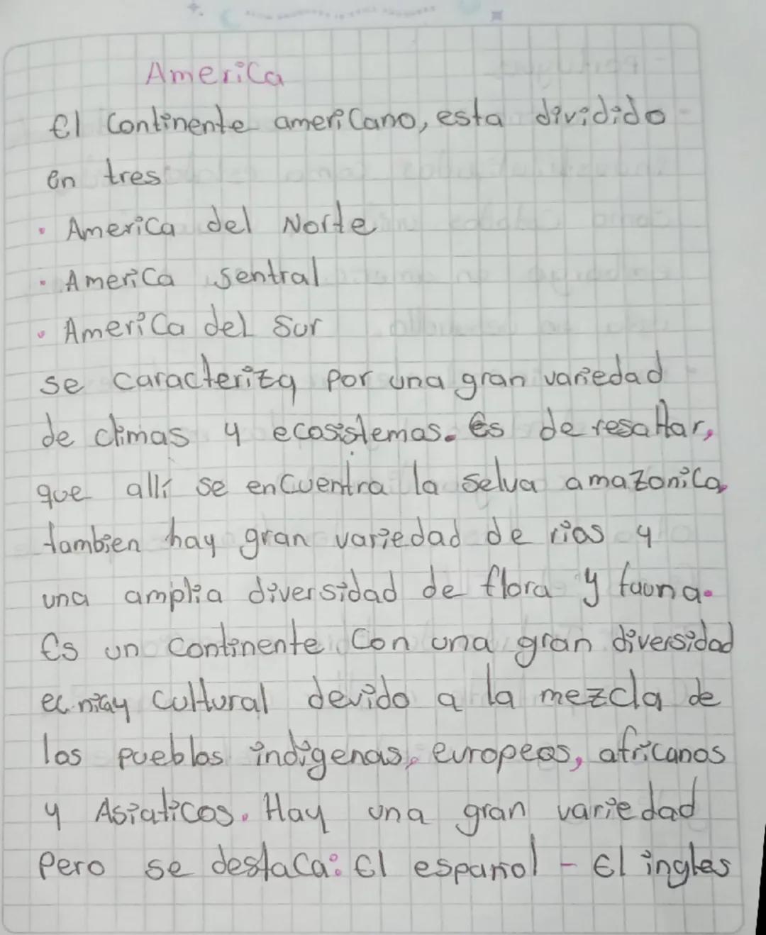 # America

el Continente americano, esta dividido
en tres
- America del Norte
- America Sentral
- America del Sur

se caracteriza por una gr